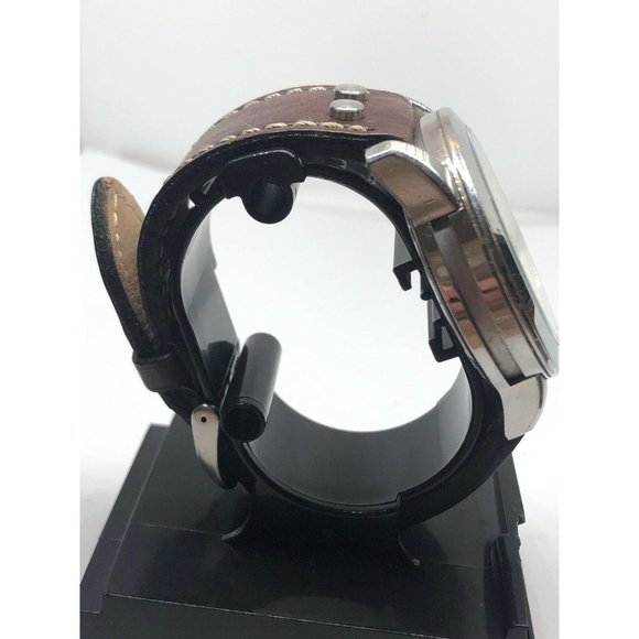Michael Kors MK8292 Men\'s Brown Leather Analog Egg main image 6